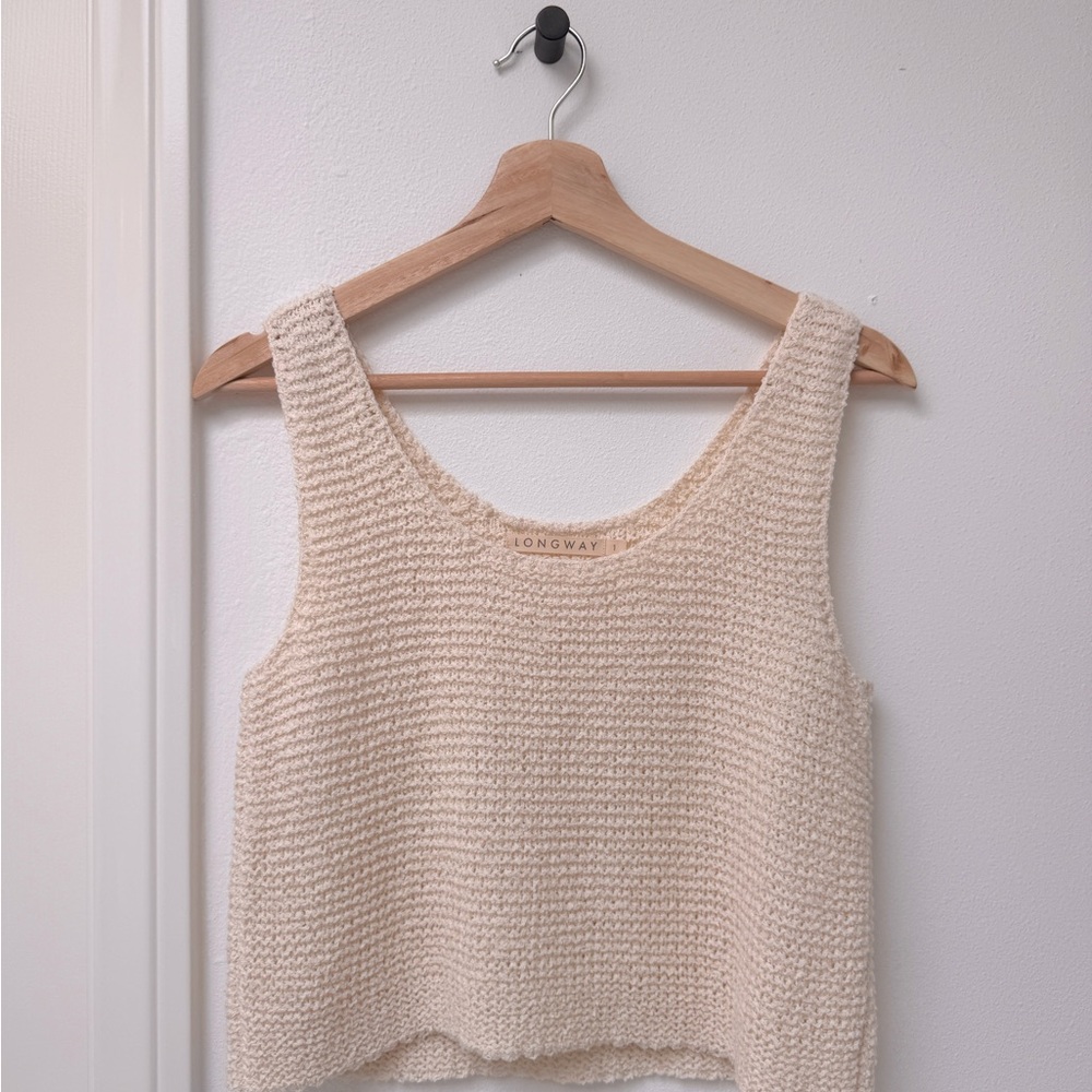 Longway size 1 woven tank. Made in Peru. Never worn.